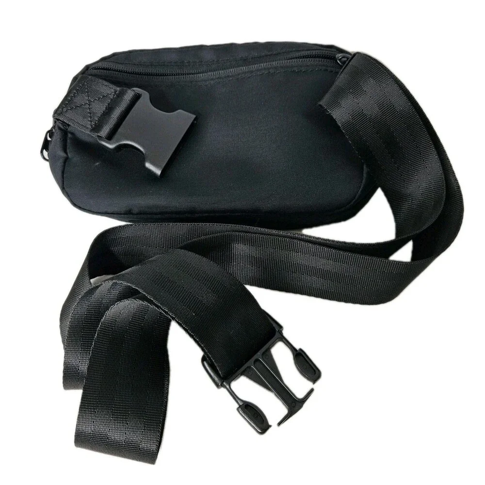 Womens Black Cross Body/ Adjustable Waist Bag Belt Bag